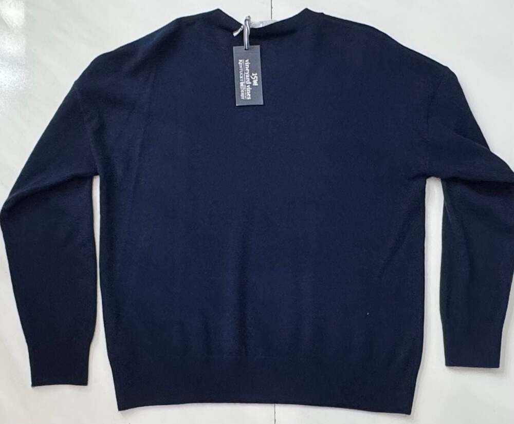 Vineyard Vines Kentucky Derby Horse Print Cashmere Crewneck Sweater - Picture 8 of 9